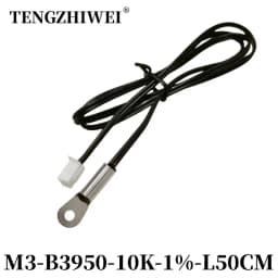 NTC Temperature Sensor Temperature Measurement Thermistor 10K B3950 1% M3M4M5M6M8M10 Inverter Fan Wire Ear Fixed Probe