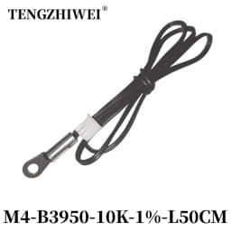 NTC Temperature Sensor Temperature Measurement Thermistor 10K B3950 1% M3M4M5M6M8M10 Inverter Fan Wire Ear Fixed Probe