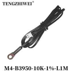 NTC Temperature Sensor Temperature Measurement Thermistor 10K B3950 1% M3M4M5M6M8M10 Inverter Fan Wire Ear Fixed Probe