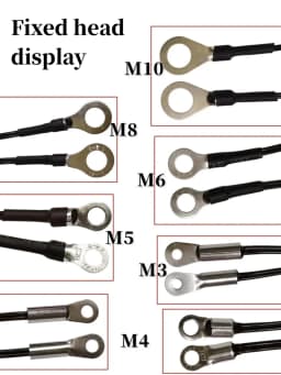 NTC Temperature Sensor Temperature Measurement Thermistor 10K B3950 1% M3M4M5M6M8M10 Inverter Fan Wire Ear Fixed Probe