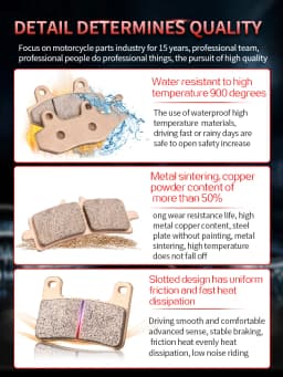 Mrrangt Motorcycle Metal sintering brake pad fit for Kawasaki NINJA250/300/400 Z250 Z300 NINJA400 Z800 Z900 Z900RS Z1000 Z1000R