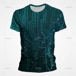 3D Motherboard CPU Processor Line Circuit Board Printing Tees Fashion Streetwear Graphic T-shirts Men Women Summer New T Shirt