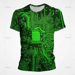 3D Motherboard CPU Processor Line Circuit Board Printing Tees Fashion Streetwear Graphic T-shirts Men Women Summer New T Shirt