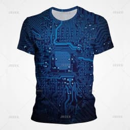 3D Motherboard CPU Processor Line Circuit Board Printing Tees Fashion Streetwear Graphic T-shirts Men Women Summer New T Shirt