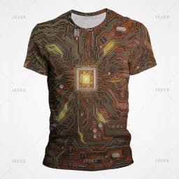 3D Motherboard CPU Processor Line Circuit Board Printing Tees Fashion Streetwear Graphic T-shirts Men Women Summer New T Shirt