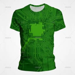 3D Motherboard CPU Processor Line Circuit Board Printing Tees Fashion Streetwear Graphic T-shirts Men Women Summer New T Shirt