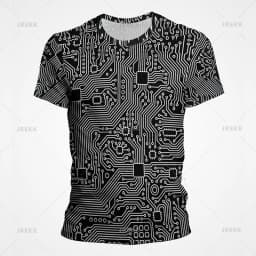 3D Motherboard CPU Processor Line Circuit Board Printing Tees Fashion Streetwear Graphic T-shirts Men Women Summer New T Shirt