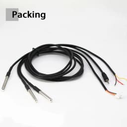 DS18b20 Stainless Steel Waterproof 1/2/3m Thread Temperature Probe Temperature Sensor 18B20 Cable For Arduino