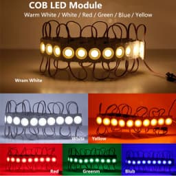 LED Module 12V COB Light Advertisement Design Sign Backlight Shop Banner Waterproof IP65 White Red Green Blue Yellow Pink 10pcs