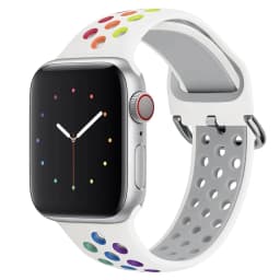 Silicone Breathable Strap for Apple Watch 7 8 45mm 41mm 40 44 38 42mm for Nike Sport Band iWatch Serie SE 6 Ultra 49mm Bracelet