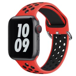 Silicone Breathable Strap for Apple Watch 7 8 45mm 41mm 40 44 38 42mm for Nike Sport Band iWatch Serie SE 6 Ultra 49mm Bracelet