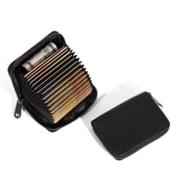 20 Detents Cards Holders PU Business Bank Credit Bus ID Card Holder Cover Coin Pouch Anti Demagnetization Wallets Bag Organizer