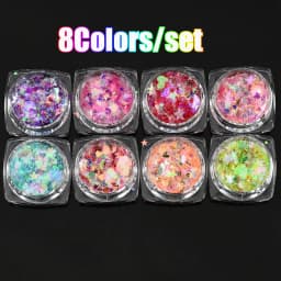 24 Boxes 3D Flocking Velvet Powder Villus Powder for Nail Art Decoration Nail Art Glitter Velvet Flocking Powder 2.5ml/Box BPB11
