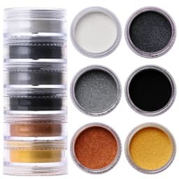 24 Boxes 3D Flocking Velvet Powder Villus Powder for Nail Art Decoration Nail Art Glitter Velvet Flocking Powder 2.5ml/Box BPB11