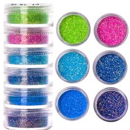 24 Boxes 3D Flocking Velvet Powder Villus Powder for Nail Art Decoration Nail Art Glitter Velvet Flocking Powder 2.5ml/Box BPB11