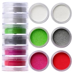 24 Boxes 3D Flocking Velvet Powder Villus Powder for Nail Art Decoration Nail Art Glitter Velvet Flocking Powder 2.5ml/Box BPB11