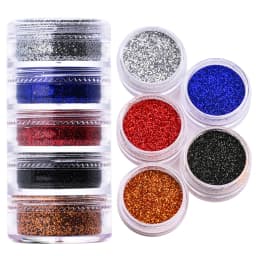24 Boxes 3D Flocking Velvet Powder Villus Powder for Nail Art Decoration Nail Art Glitter Velvet Flocking Powder 2.5ml/Box BPB11