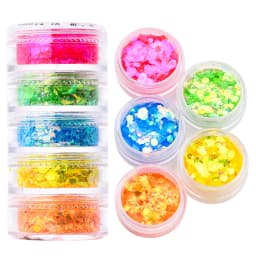 24 Boxes 3D Flocking Velvet Powder Villus Powder for Nail Art Decoration Nail Art Glitter Velvet Flocking Powder 2.5ml/Box BPB11