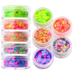 24 Boxes 3D Flocking Velvet Powder Villus Powder for Nail Art Decoration Nail Art Glitter Velvet Flocking Powder 2.5ml/Box BPB11