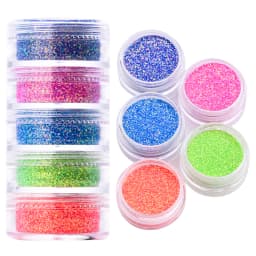 24 Boxes 3D Flocking Velvet Powder Villus Powder for Nail Art Decoration Nail Art Glitter Velvet Flocking Powder 2.5ml/Box BPB11