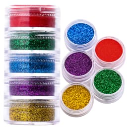 24 Boxes 3D Flocking Velvet Powder Villus Powder for Nail Art Decoration Nail Art Glitter Velvet Flocking Powder 2.5ml/Box BPB11