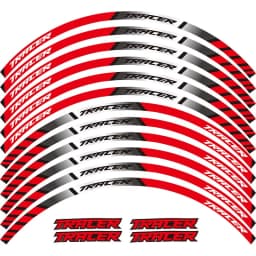 12 Pcs Motorcycle Reflective tire decals Wheels Moto Stickers decoration protection rim sticker For YAMAH TRACER