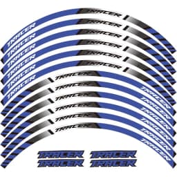 12 Pcs Motorcycle Reflective tire decals Wheels Moto Stickers decoration protection rim sticker For YAMAH TRACER