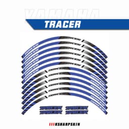 12 Pcs Motorcycle Reflective tire decals Wheels Moto Stickers decoration protection rim sticker For YAMAH TRACER