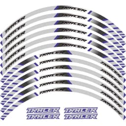 12 Pcs Motorcycle Reflective tire decals Wheels Moto Stickers decoration protection rim sticker For YAMAH TRACER