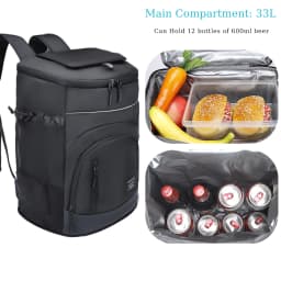 DENUONISS 33L Thermal Cooler Backpack For Drinks Beach Carnival Insulated Backpack Bag Waterproof Outdoor Cooler Bag Customized