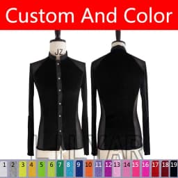 New Man Latin Dance Top Latin Dancing Shirts Adult Kids Competition Performance Wear Salsa Square Professional Practice Clothing