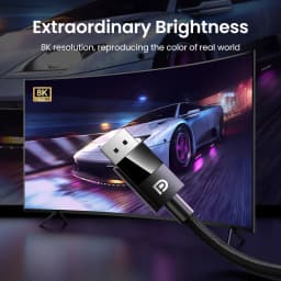 UGREEN DisplayPort Cable 8K DP 1.4 Adapter for TV Xiaomi 2K165Hz 32.4Gbps for PUBG Gaming Play for PC Computer Monitor Projector