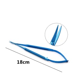 Titanium 12.5cm-18cm Dental scissors Ophthalmic Micro Cornea scissors Surgery tool Ophthalmic Instrument