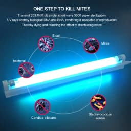T5 UV Sterilizer Light Ultraviolet Lamps AC 220V Light Tube Sanitizer Disinfection T5 UVC Lamp Mite Removal For Home Bedrooms