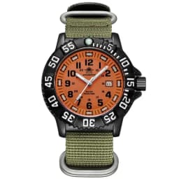 Addies Men Military Watches Leisure Outdoor Sports Luminous Watch Multi-functional Nylon Steel Strap Waterproof Men's Quartz Wat