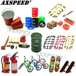 1:10 Scale Accessories Simulated Decoration Tools Shovel Fire-Extinguisher Oil Drum for RC Crawler Car TRX4 SCX10 Mini Models