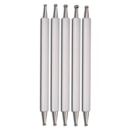 5Pcs Dual-Ended Nail Art Dotting Tools, with 10 Different Sizes for Dotting, Marbleizing & Painting Manicure Kit