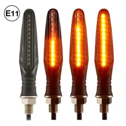 E11 Mark Motorcycle LED Turn Signals Light 335SMD Motorcycle Flasher Light Built Relay Motorcycle Turn Signal Indicators