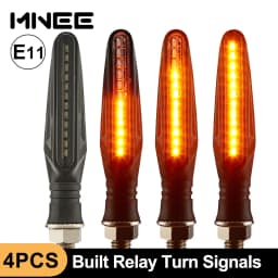 E11 Mark Motorcycle LED Turn Signals Light 335SMD Motorcycle Flasher Light Built Relay Motorcycle Turn Signal Indicators