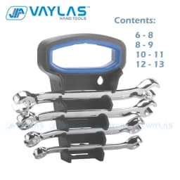 6-22mm Oil Pipe Flare Nut Wrench Spanner Set of Keys Multitools Full Polish High Torque Hand Tool Brake Wrench for Car Repair