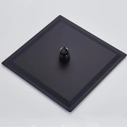 BAKALA Round & Square Stainless Steel Ultra-thin Showerheads 16/12/10/8 Inch Rainfall Shower Head Rain Shower BLACK Finish