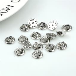 20 50 80 100pcs Colorful Metal Brooch Pin Back Squeeze Badge Holder Butterfly Clasp Clutch Care Cap For DIY Jewelry Making Craft