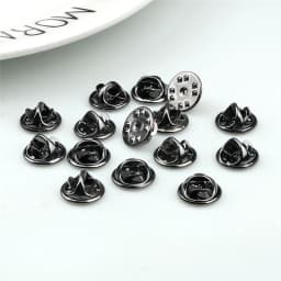 20 50 80 100pcs Colorful Metal Brooch Pin Back Squeeze Badge Holder Butterfly Clasp Clutch Care Cap For DIY Jewelry Making Craft
