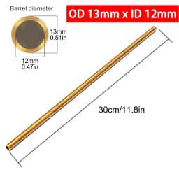 Brass Tubes Diameter 2/3/4/5/6/7/8/9/10/11/12/13/14/15mm Length 300mm 0.5mm Brass Rod Pipe Brass Tube Modelmaking Cutting Tool