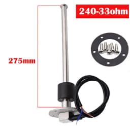 Car Boat Fuel/Water Level Sensor For 0-190ohm/240-33ohm Fuel Level Meters Marine Water Level Gauge Sensor Sender Unit For 9-32V