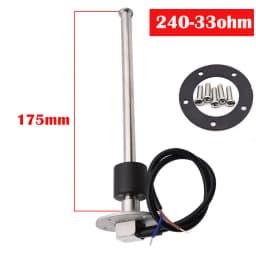 Car Boat Fuel/Water Level Sensor For 0-190ohm/240-33ohm Fuel Level Meters Marine Water Level Gauge Sensor Sender Unit For 9-32V