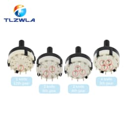 1PCS RS26 Plastic 4 Pole 3 Position Rotary Band Switch 2 Pole6 Position 1 Pole12 Position Handle Length 21MM Axis Band Switch