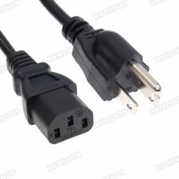 US NEMA 5-15P to IEC C13 AC Power Cord, American Standard Three Plug to C13 Extension Cable For Computer 3x0.824mm 18AWG