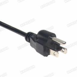 US NEMA 5-15P to IEC C13 AC Power Cord, American Standard Three Plug to C13 Extension Cable For Computer 3x0.824mm 18AWG