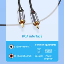 Vention USB C to RCA Audio Cable Type C to 2 RCA Cable for Speaker Amplifier Huawei Xiaomi Laptop 1m 2m 3m USB C Splitter RCA Y